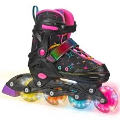 Roller Derby Stryde Lighted Girl's Adjustable Skate Black/Pink -Riding Toys, Scooters & Hoverboards shop unnamed file 1041