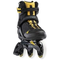 Rollerblade 07100200S25-7 Macroblade 100 3WD Men's Adult Performance Inline Skate Size 6, Black/Yellow