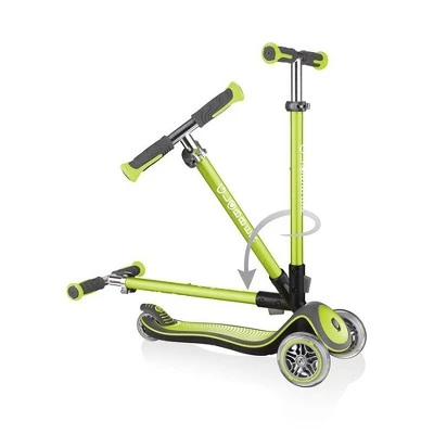 Globber Elite Deluxe Kick Scooter - Lime Green 2 Globber Elite Deluxe Kick Scooter - Lime Green - Image 2
