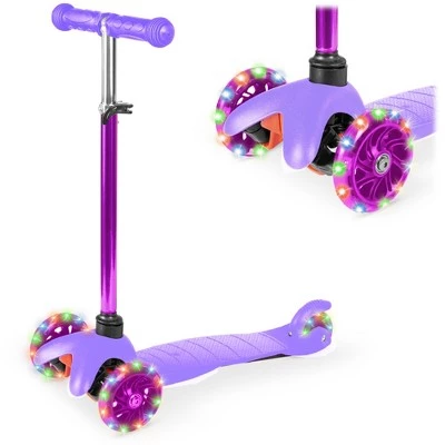 Best Choice Products Kids Mini Kick Scooter Toy w/ Light-Up Wheels and Height Adjustable T-Bar 9 Best Choice Products Kids Mini Kick Scooter Toy w/ Light-Up Wheels and Height Adjustable T-Bar - Image 9
