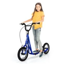 Costway Kick Scooter Carbon Steel Frame W/12'' Air Filled Wheel Youth Kids -Riding Toys, Scooters & Hoverboards shop unnamed file 1354