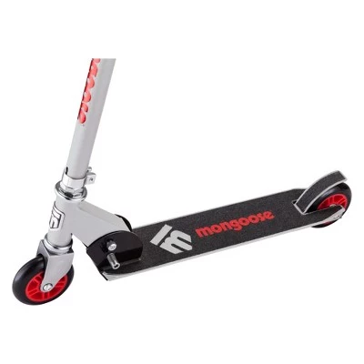 Mongoose Force 1.0 Folding Scooter - Silver/Red 2 Mongoose Force 1.0 Folding Scooter - Silver/Red - Image 2