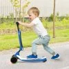 Costway Honeyjoy Portable 3 Wheel Kids Scooter with Gravity Steering System PurpleBlueGreen