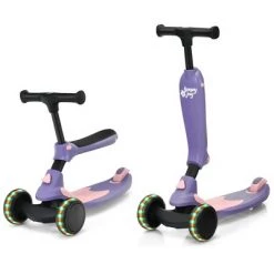 Costway Honeyjoy Portable 3 Wheel Kids Scooter with Gravity Steering System PurpleBlueGreen -Riding Toys, Scooters & Hoverboards shop unnamed file 1405