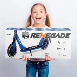Hurtle Renegade Lightweight Foldable Teen and Adult Adjustable Ride On 2 Wheel Transportation Commuter Kick Scooter, Blue -Riding Toys, Scooters & Hoverboards shop unnamed file 1442