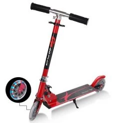 Costway Folding Aluminum 2 Wheel Kids Kick Scooter Adjustable Height LED Light Up -Riding Toys, Scooters & Hoverboards shop unnamed file 1448