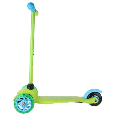 Ignight Green 3 Wheel Kids Scooter W/ Light Up Wheels & Tbar 4 Ignight Green 3 Wheel Kids Scooter W/ Light Up Wheels & Tbar - Image 4