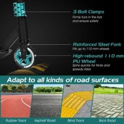 Costway High End Pro Stunt Scooter W/Luminous Aluminum Deck 10mm Wheel Freestyle Tricks -Riding Toys, Scooters & Hoverboards shop unnamed file 1519