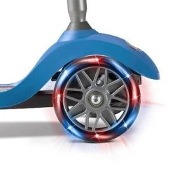 Radio Flyer 549BZ Lean 'N Glide Kids 3-Wheel Scooter with Light Up Wheels, Blue