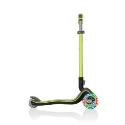 Globber Elite Deluxe Lights Scooter - Lime Green