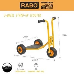 RABO powered by ECR4Kids 3-Wheel Stand-Up Scooter, Premium Toddler Scooter for Kids (Yellow/Black) 7 RABO powered by ECR4Kids 3-Wheel Stand-Up Scooter, Premium Toddler Scooter for Kids (Yellow/Black) -Riding Toys, Scooters & Hoverboards shop unnamed file 1889