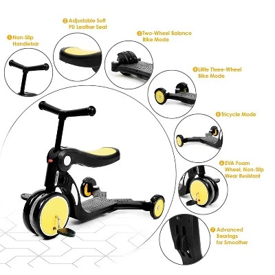 Beberoad Roadkid Plus 5 in 1 Multifunctional Scooter, Tricycle, and Balance Bike with Push Bar and Height Adjustment for Ages 2 to 6 Years 2 Beberoad Roadkid Plus 5 in 1 Multifunctional Scooter, Tricycle, and Balance Bike with Push Bar and Height Adjustment for Ages 2 to 6 Years - Image 2