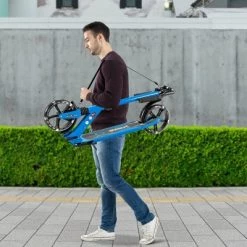 Costway Aluminum Folding Kick Scooter w/LED Wheels Shoulder Strap for Adults & Kids -Riding Toys, Scooters & Hoverboards shop unnamed file 1994