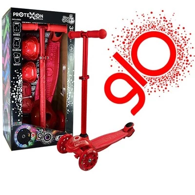 Crazy Skates Joey Glo Kick Scooter With Led Light Wheels For Kids With Complete Safety Pad Set 4 Crazy Skates Joey Glo Kick Scooter With Led Light Wheels For Kids With Complete Safety Pad Set - Image 4