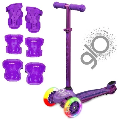 Crazy Skates Joey Glo Kick Scooter With Led Light Wheels For Kids With Complete Safety Pad Set 6 Crazy Skates Joey Glo Kick Scooter With Led Light Wheels For Kids With Complete Safety Pad Set - Image 6