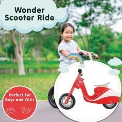 Leo & Friends Kid's' Wooden Red Scooter Bike 9 Leo & Friends Kid's' Wooden Red Scooter Bike -Riding Toys, Scooters & Hoverboards shop unnamed file 206