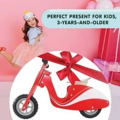 Leo & Friends Kid's' Wooden Red Scooter Bike 11 Leo & Friends Kid's' Wooden Red Scooter Bike -Riding Toys, Scooters & Hoverboards shop unnamed file 208