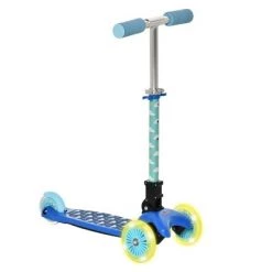 Aosom Kick Scooter for Kids, Foldable Children's Scooter with 3 Wheels, Adjustable Height, and Flashing LED for Boys and Girls -Riding Toys, Scooters & Hoverboards shop unnamed file 2087
