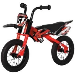 Qaba 12" Kids Balance Bike, No Pedal Training Bicycle, Motorbike Look, Steel Frame, with Inflatable Rubber Tires, Handlebar, PU Seat, for 3-6 Years Old, Red 7 Qaba 12" Kids Balance Bike, No Pedal Training Bicycle, Motorbike Look, Steel Frame, with Inflatable Rubber Tires, Handlebar, PU Seat, for 3-6 Years Old, Red -Riding Toys, Scooters & Hoverboards shop unnamed file 211