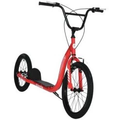 Aosom Youth Scooter Adjustable Height, Front Rear Dual Brakes, Inflatable Wheels 20-Inch 16-Inch, for 10+ Years -Riding Toys, Scooters & Hoverboards shop unnamed file 2133