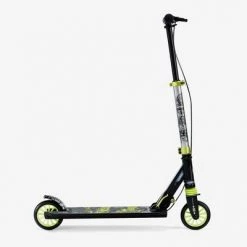 Decathlon Kids' Scooter with Handlebar Brake and Suspension Mid 5, Kids' ages 6 to 9