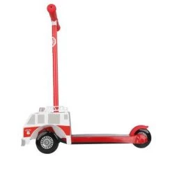 Dimensions Fire Truck Lights and Sounds 3d Scooter