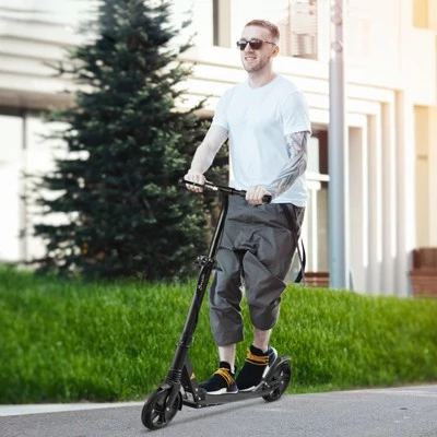 Soozier Foldable Kick Scooter for Teens Ages 12 Years and Up, Lightweight Scooters with Big Wheels, Adjustable Handlebars, One-Kick Open Mechanism and Dual Brakes System for Adult Teenage 1 Soozier Foldable Kick Scooter for Teens Ages 12 Years and Up, Lightweight Scooters with Big Wheels, Adjustable Handlebars, One-Kick Open Mechanism and Dual Brakes System for Adult Teenage