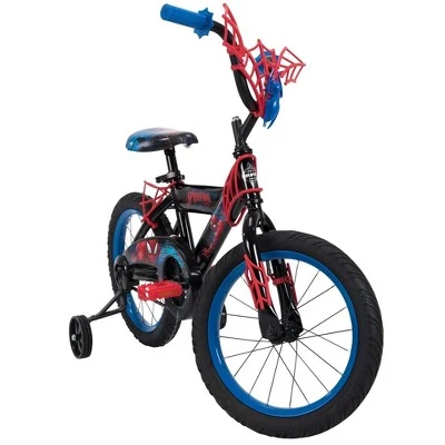 Huffy Marvel 16" Spider-Man Kids' Bike - Blue 2 Huffy Marvel 16" Spider-Man Kids' Bike - Blue - Image 2