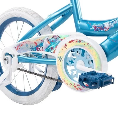 Huffy Disney Frozen 2 16" Kids' Bike - Blue 3 Huffy Disney Frozen 2 16" Kids' Bike - Blue - Image 3