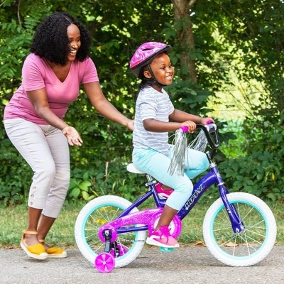 Huffy 16" Glitter Kids' Bike - Dark Purple 10 Huffy 16" Glitter Kids' Bike - Dark Purple - Image 10