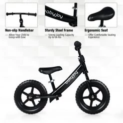 Costway 12'' Balance Bike Kids No-Pedal Learn To Ride Pre Bike w/ Adjustable Seat -Riding Toys, Scooters & Hoverboards shop unnamed file 246