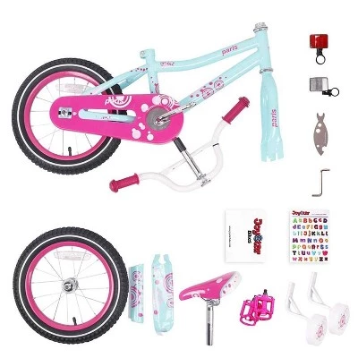 JOYSTAR Paris Kids Bike, Girls Bicycle for Ages 2-4, 32 to 41 Inches Tall, with Training Wheels and Coaster Brakes 3 JOYSTAR Paris Kids Bike, Girls Bicycle for Ages 2-4, 32 to 41 Inches Tall, with Training Wheels and Coaster Brakes - Image 3