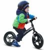 Costway Babyjoy 12'' Balance Bike Kids No-Pedal Learn To Ride Pre Bike w/ Adjustable Seat PinkBlackBlue