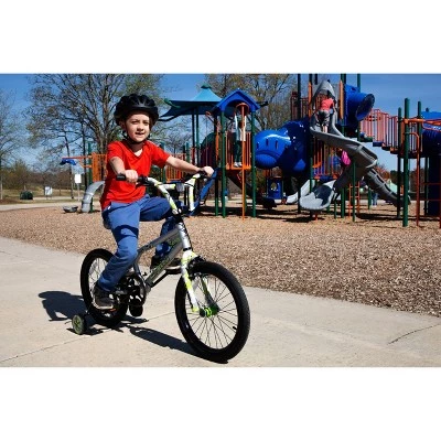 Dynacraft Camo Decoy 18" Kids' Bike - Silver/Green 3 Dynacraft Camo Decoy 18" Kids' Bike - Silver/Green - Image 3