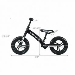 Costway Babyjoy 12'' Balance Bike Kids No-Pedal Learn To Ride Pre Bike w/ Adjustable Seat PinkBlackBlue -Riding Toys, Scooters & Hoverboards shop unnamed file 260