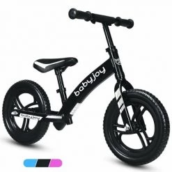 Costway Babyjoy 12'' Balance Bike Kids No-Pedal Learn To Ride Pre Bike w/ Adjustable Seat PinkBlackBlue -Riding Toys, Scooters & Hoverboards shop unnamed file 263