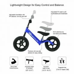 Costway 12'' Balance Bike Classic Kids No-Pedal Learn To Ride Pre Bike w/ Adjustable Seat -Riding Toys, Scooters & Hoverboards shop unnamed file 267