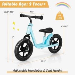 Costway Babyjoy 11'' Kids Balance Bike w/ Footrest No Pedal Toddler Training Bike WhiteBlueBlack 14 Costway Babyjoy 11'' Kids Balance Bike w/ Footrest No Pedal Toddler Training Bike WhiteBlueBlack -Riding Toys, Scooters & Hoverboards shop unnamed file 299