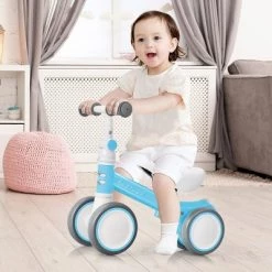 Costway Babyjoy Baby Balance 4-Wheel Bike Infant Walker No-Pedal Toddler Bicycle Toys