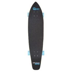 Quest Boards Quest Super Cruiser REMIX 36" Longboard Skateboard - Aqua Blue/Wood