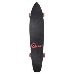 Quest Boards Quest Super Cruiser 44" Longboard Skateboard - Black/Wood