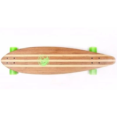 White Wave Longboards Drop Deck 40 Inch Bamboo Canadian Maple Longboard Skateboard with Hooligan Wheels, Aluminum Trucks, and ABEC 9 Bearings, Pintail 1 White Wave Longboards Drop Deck 40 Inch Bamboo Canadian Maple Longboard Skateboard with Hooligan Wheels, Aluminum Trucks, and ABEC 9 Bearings, Pintail