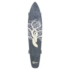 Quest Boards Quest Super Cruiser "Maple" 44" Longboard Skateboard - Black/White
