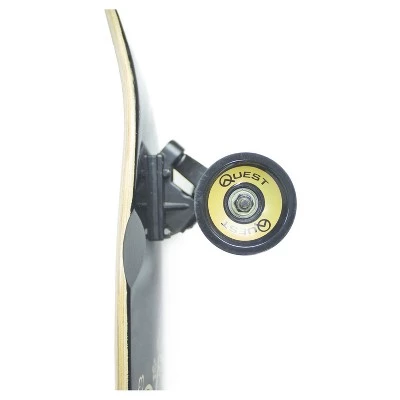 Quest Boards Quest Super Cruiser "Maple" 44" Longboard Skateboard - Black/White 2 Quest Boards Quest Super Cruiser "Maple" 44" Longboard Skateboard - Black/White - Image 2