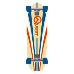 Quest Boards 36" Cruiser Skateboard - Yellow/Red