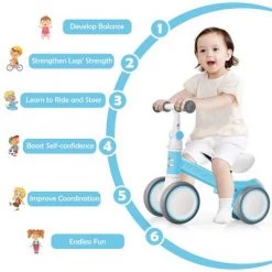Costway Babyjoy Baby Balance 4-Wheel Bike Infant Walker No-Pedal Toddler Bicycle Toys -Riding Toys, Scooters & Hoverboards shop unnamed file 314