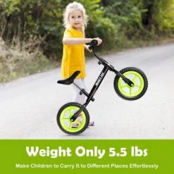 Costway HoneyJoy Kids Balance Bike No Pedal Training Bicycle w/Adjustable Handlebar & Seat YellowBlackBlueRed -Riding Toys, Scooters & Hoverboards shop unnamed file 325