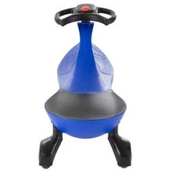 Toy Time Kid's Zig Zag Wiggle Car Ride-On Scooter - Blue and Black