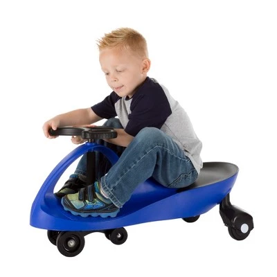 Toy Time Kid's Zig Zag Wiggle Car Ride-On Scooter - Blue and Black 3 Toy Time Kid's Zig Zag Wiggle Car Ride-On Scooter - Blue and Black - Image 3