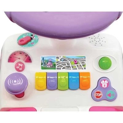 Kiddieland Minnie Mouse Dancing Activity Interactive Ride On Car with Sounds, Piano Tunes, and Lights for Ages 12-36 Months Old 4 Kiddieland Minnie Mouse Dancing Activity Interactive Ride On Car with Sounds, Piano Tunes, and Lights for Ages 12-36 Months Old - Image 4